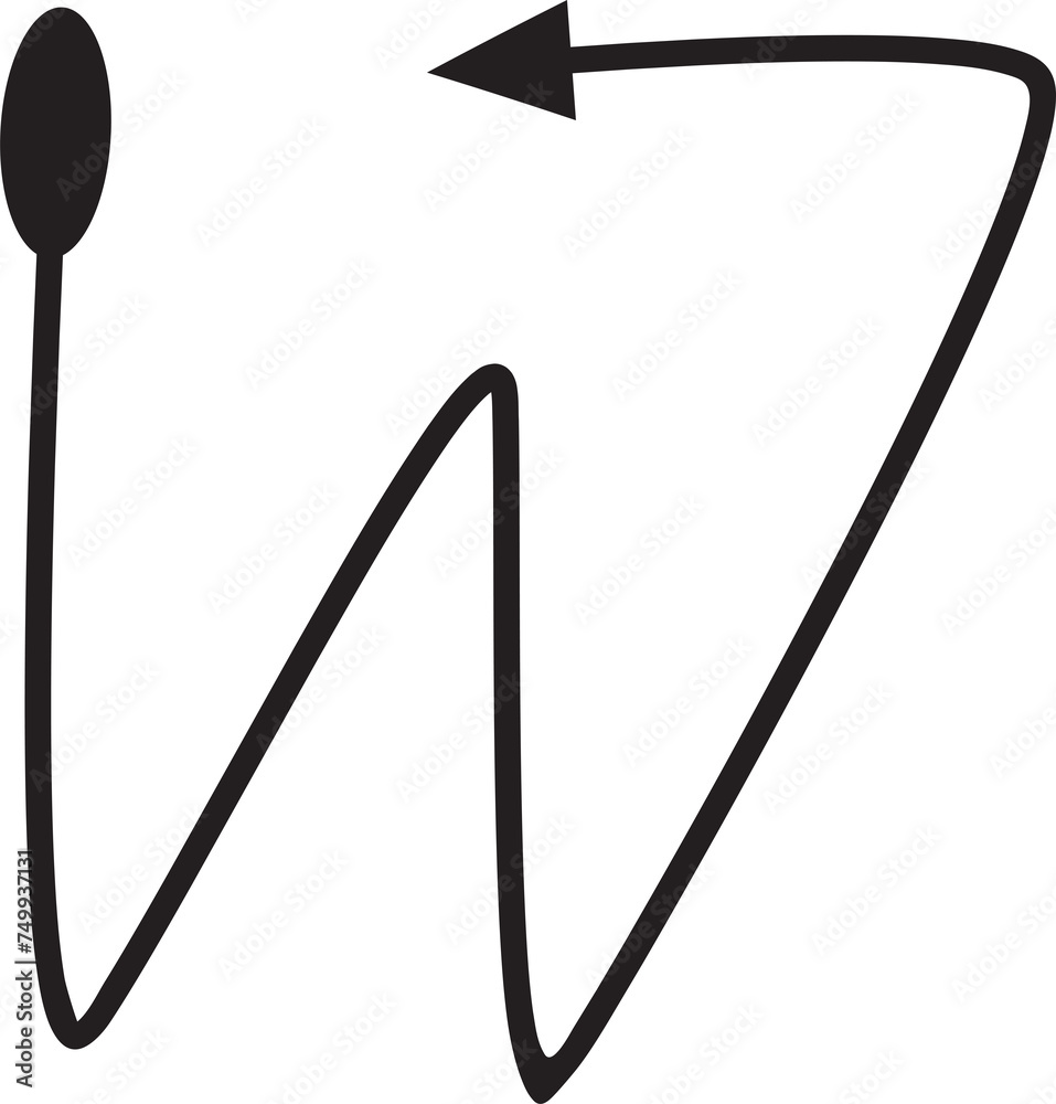 Doodle Arrow Symbol Doodle Arrow Symbol