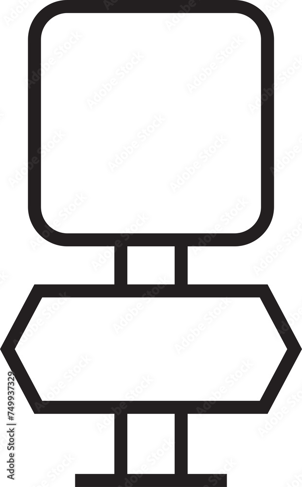 Street Guidepost Icon Street Guidepost Icon