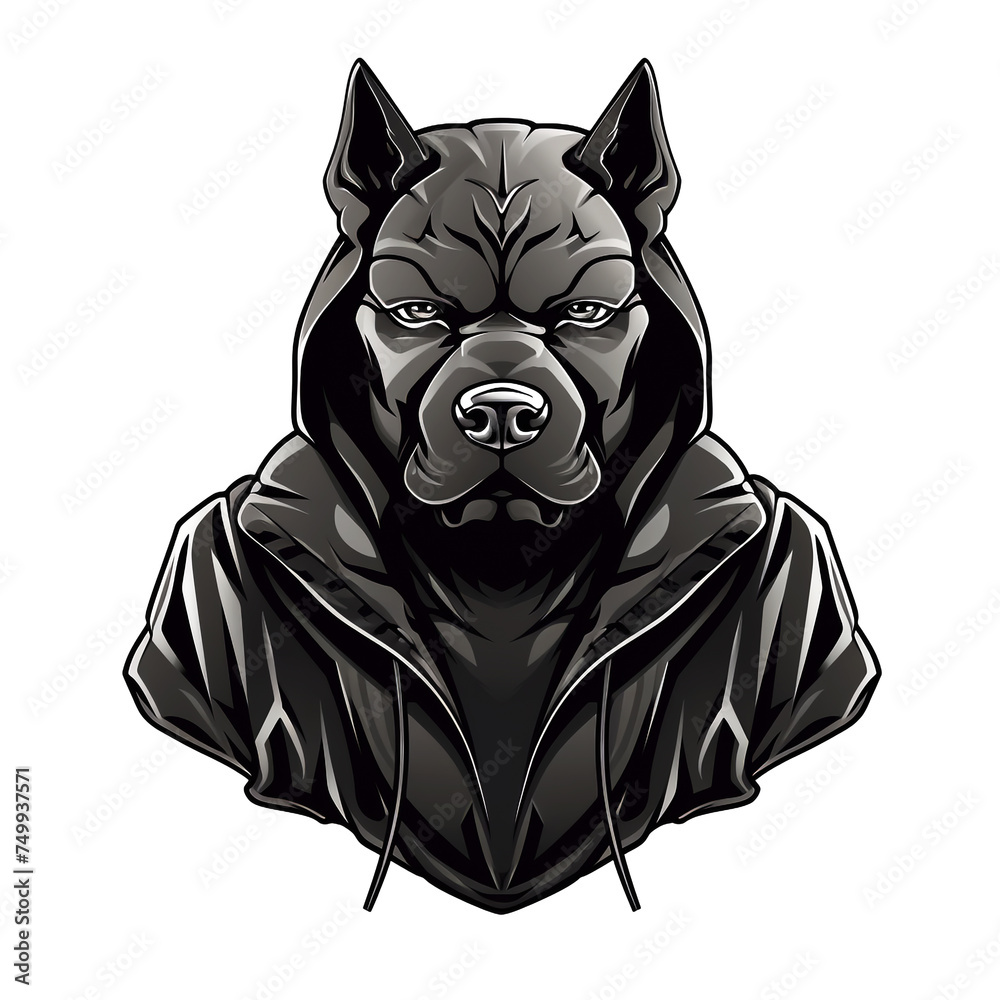 Fototapeta premium Dog Ninja. Ninja dog for design Cute 3D ninja dog cartoon