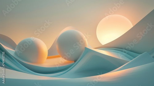 A serene, surreal landscape...