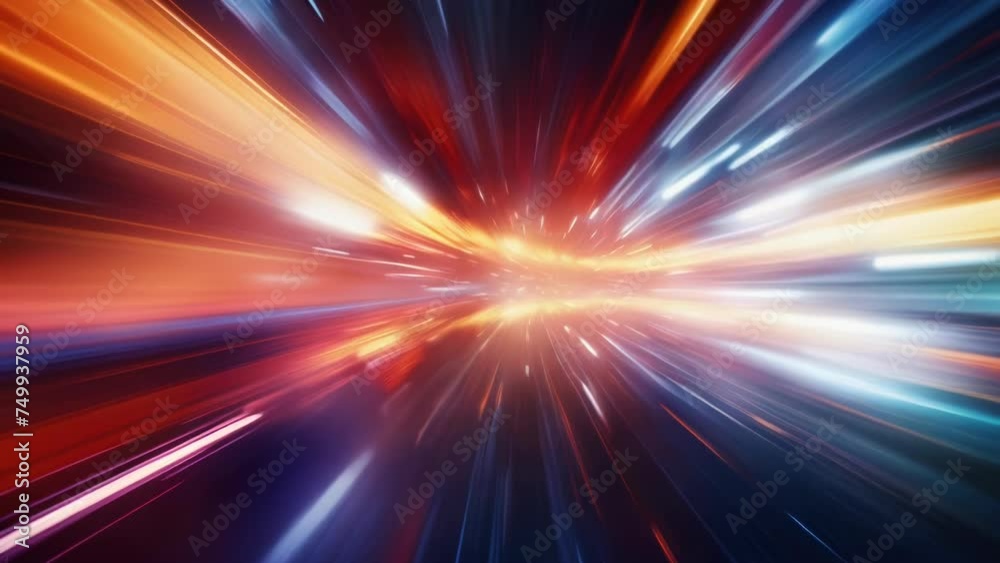 Blurry image of a colorful light trail, suitable for abstract backgrounds. Blurry image of a colorful light trail, suitable for abstract backgrounds.