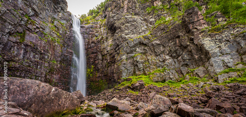 Njupeskär is a waterfall in northwestern Dalarna, formed by Njupån in Fulufjällets nationalpark