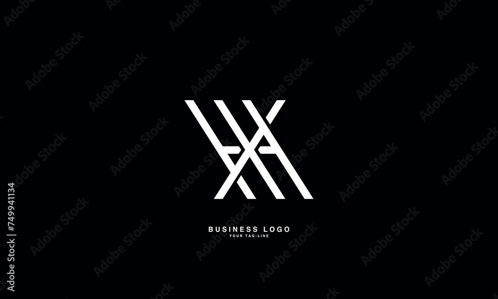 HX, XH, H, X, Abstract Letters Logo Monogram HX, XH, H, X, Abstract Letters Logo Monogram