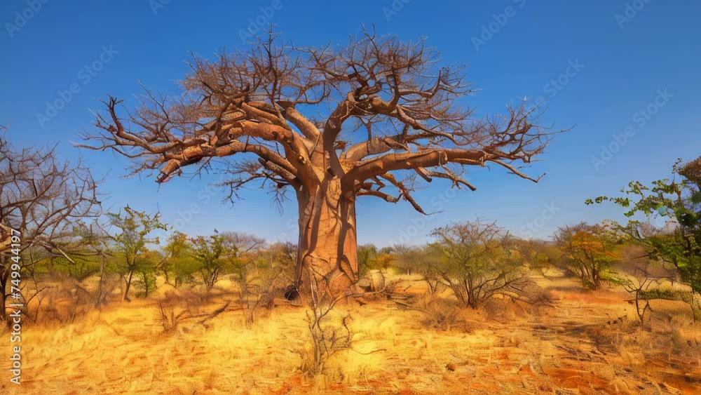 African Baobab tree or monkey bread trees, tabaldi or bottle trees, in Musina Nature Reserve, one of the largest collections of baobabs in South Africa. Limpopo Game and Nature Reserves. African Baobab tree or monkey bread trees, tabaldi or bottle trees, in Musina Nature Reserve, one of the largest collections of baobabs in South Africa. Limpopo Game and Nature Reserves.