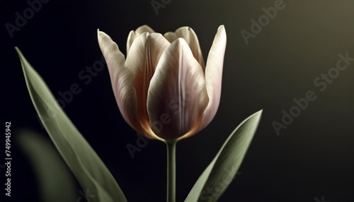 tulip with muted color photo filter