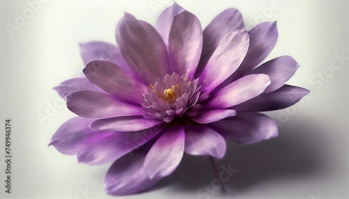 beautiful purple flower isolated on a white background © Lauren