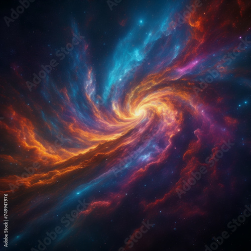 Galaxy, AI illustration © Nengah