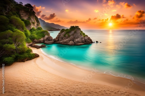 beautiful mediterranean tropical beach  © RORON