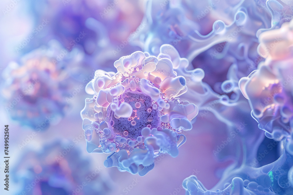 Abstract background and texture of science and medical backgrounds. Generative AI