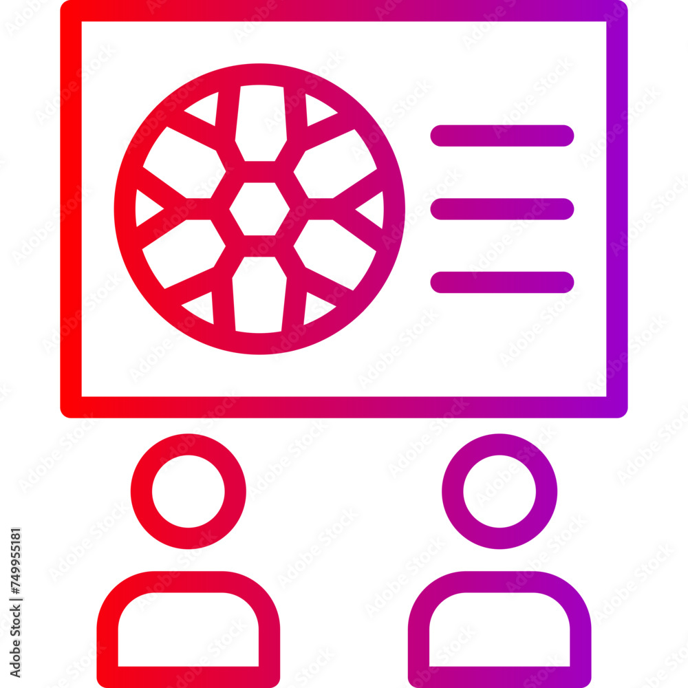 Match Vector Line Gradient Icon Match Vector Line Gradient Icon