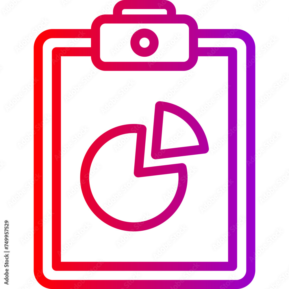 Diagram Vector Line Gradient Icon Diagram Vector Line Gradient Icon
