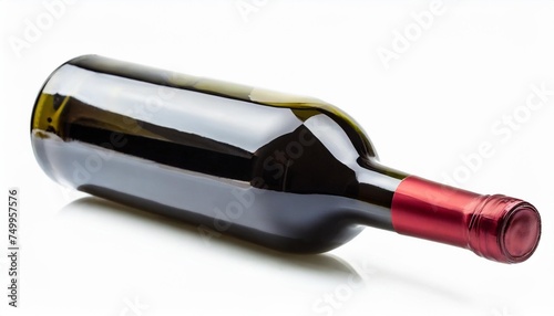 bottle of wine isolated on white vector illustration