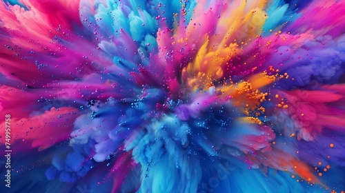 Dynamic Color Splash Background in Vibrant 32k UHD photo