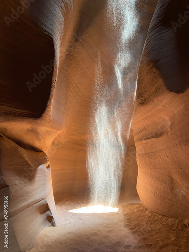 Beautiful light beams in the Antelope Canyon X. Canyon X is a slot canyon in Page, Arizona, USA, located in the exact same Antelope Canyon as the famous Upper and Lower Antelope Canyons.