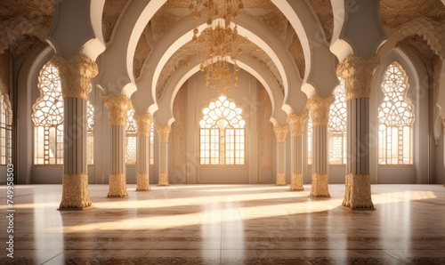 Mosque mihrab, Ramadan background
