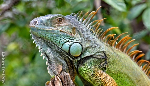 green iguana iguana iguana iguanidae family © Ryan