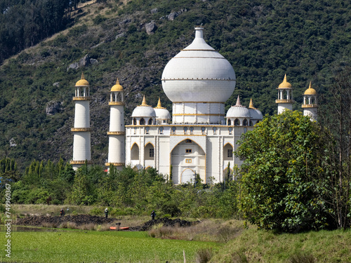 Replica of the Indian Taj Mahal, in Jaime Duque Park, Tocancipa Biopark Wakata, Colombia photo