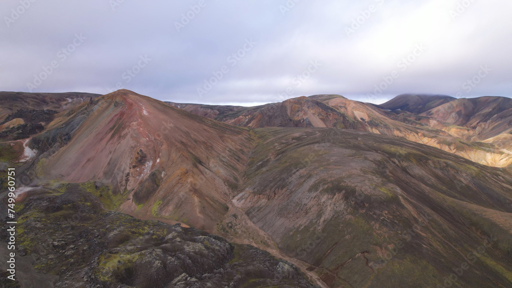 Landmannalaugar is a location in Iceland's Fjallabak Nature Reserve in the Highlands. It is on the edge of the Laugahraun lava field. This lava field was formed by an eruption in 1477.