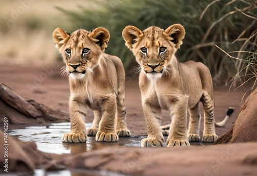 lioness and cubs