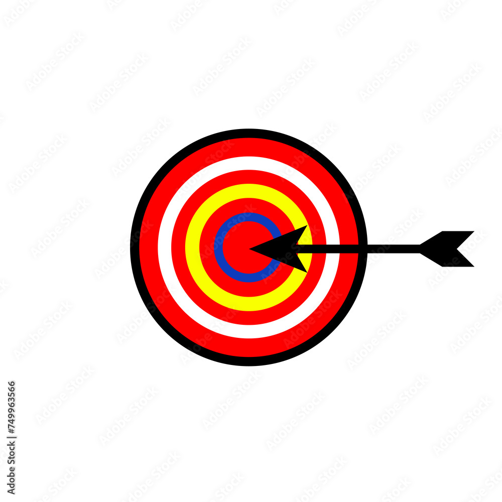 Target icon isolated on white background Target icon isolated on white background