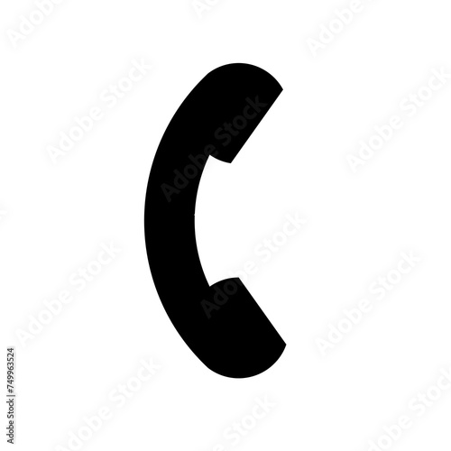 Telephone icon isolate on white background