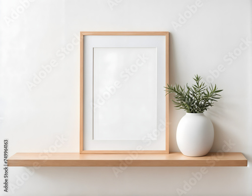 a wooden frame and a flowerpot 8