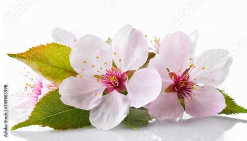 beautiful flowers sakura isolated on white