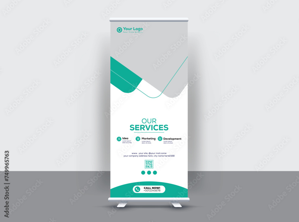 roll up x stand banner design template layout roll up x stand banner design template layout
