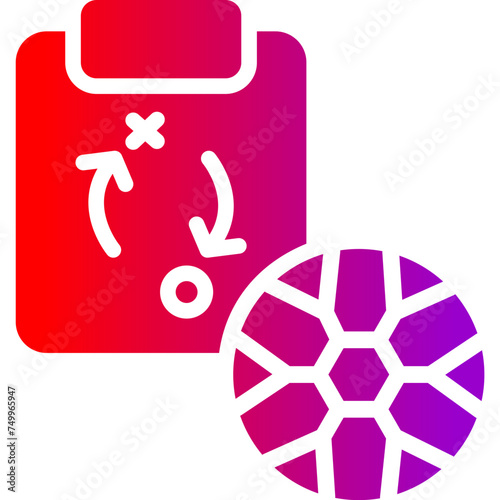 Strategy Vector Glyph Gradient Icons