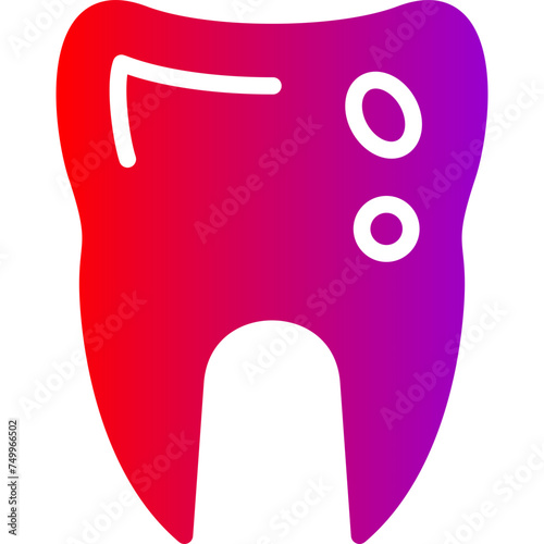 Caries Vector Glyph Gradient Icons