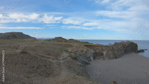 Obraz na płótnie Stapavík is a unique part of the stunning coast south of Álftafjörður in Iceland. w salonie