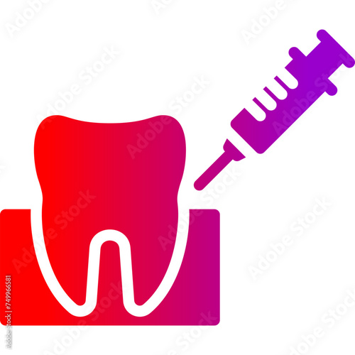 Anesthesia Vector Glyph Gradient Icons