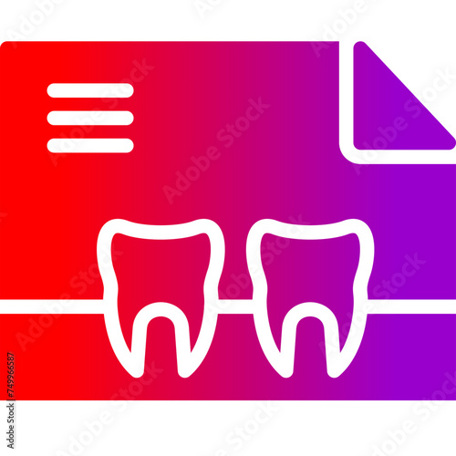 X Ray Vector Glyph Gradient Icons
