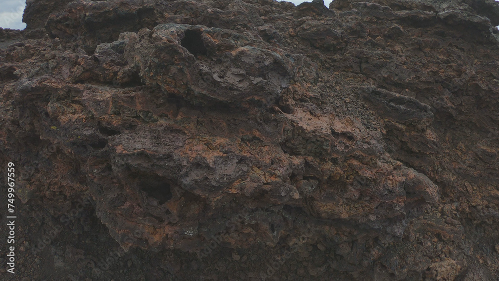 Saxholl is a 45 meter high volcanic, oval-shaped crater. It rises up from the moss-covered lava fields in Snaefellsjokull National Park on the Snaefellsnes peninsula West Iceland.