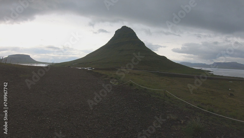 The Kirkjufell, or Church Mountain, is a distinctly shaped peak found on the north shore of Iceland’s Snaefellsnes Peninsula, only a short distance away from the town of Grundarfjor.