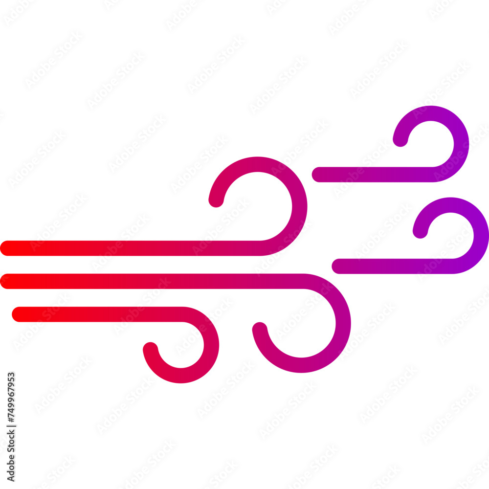 Wind Vector Glyph Gradient Icons Wind Vector Glyph Gradient Icons