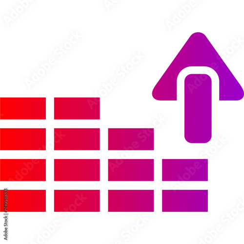 Trowel Vector Glyph Gradient Icons