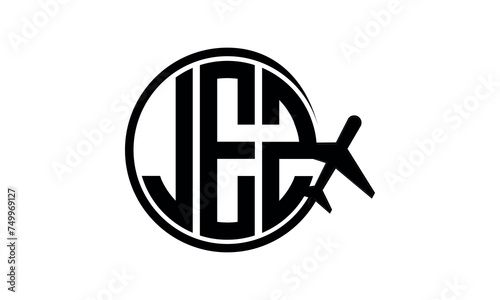 JEZ three initial letter circle tour & travel agency logo design vector template. hajj Umrah agency, abstract, wordmark, business, monogram, minimalist, brand, company, flat, tourism agency, tourist