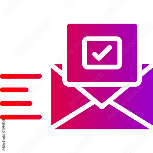 Email Vector Glyph Gradient Icons