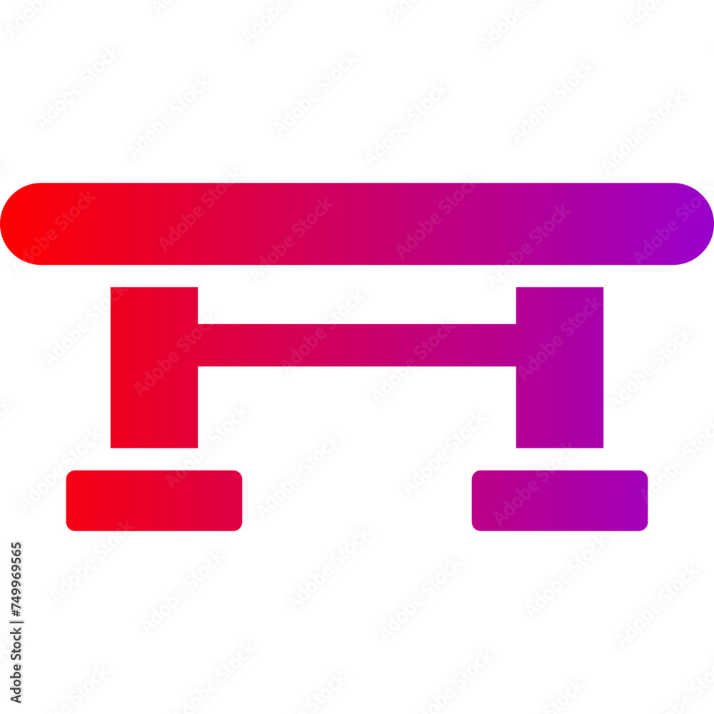 Dining Table Vector Glyph Gradient Icons Dining Table Vector Glyph Gradient Icons