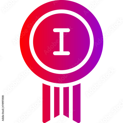 Badge Vector Glyph Gradient Icons