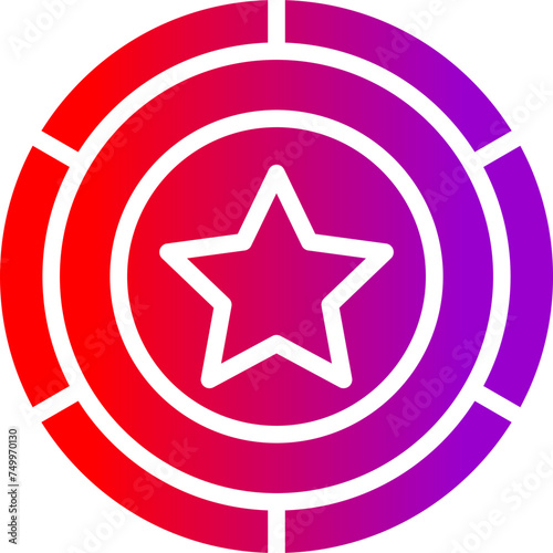 Badge Vector Glyph Gradient Icons