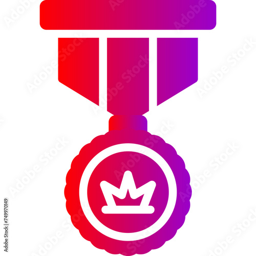 Badge Vector Glyph Gradient Icons
