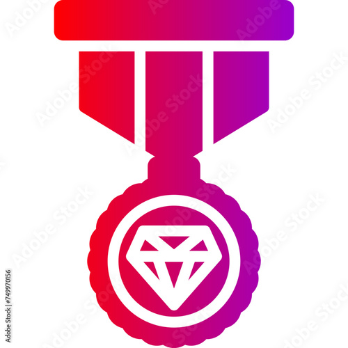 Badge Vector Glyph Gradient Icons