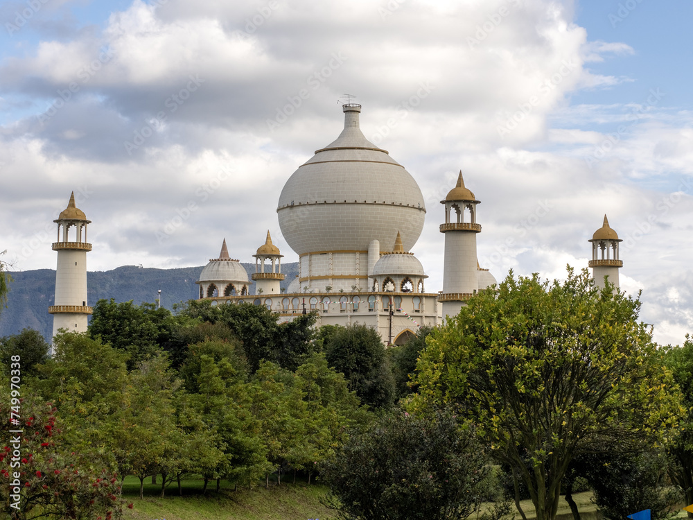 Replica of the Indian Taj Mahal, in Jaime Duque Park, Tocancipa Biopark Wakata, Colombia Replica of the Indian Taj Mahal, in Jaime Duque Park, Tocancipa Biopark Wakata, Colombia
