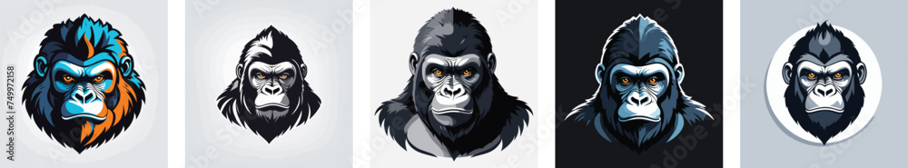 gorilla logo vector icons gorilla logo vector icons