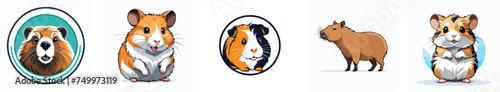 rodent logo vector icons