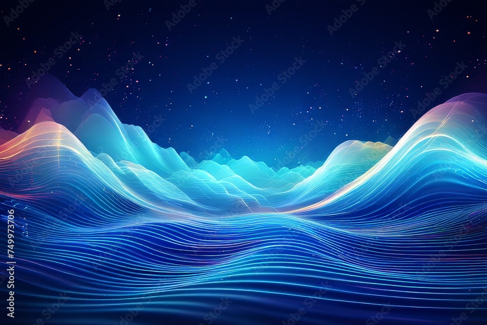 rendering futuristic Abstract background, Neon Colored Motion Striped line rendering futuristic Abstract background, Neon Colored Motion Striped line