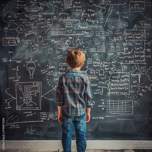 person writing on a blackboard brain concept idea education revolutionized learning reimagined