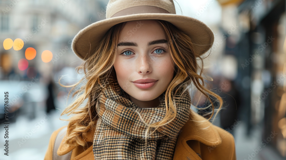 Street Style Savvy: A Woman Fashion Statement in the Urban Jungle. Street Style Savvy: A Woman Fashion Statement in the Urban Jungle.